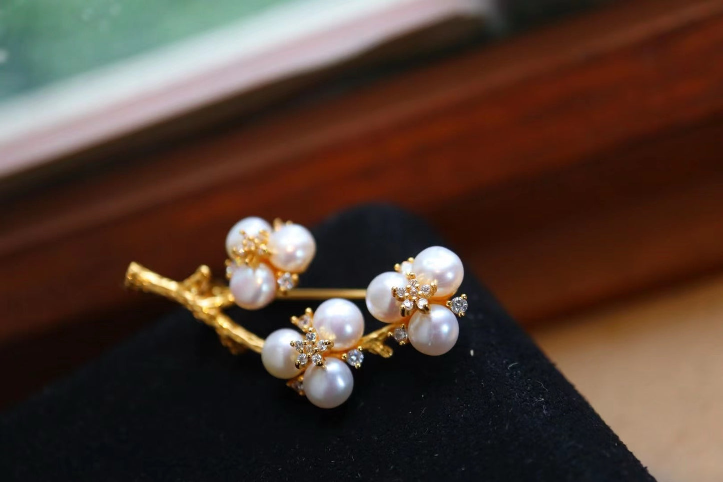 Oriental Plum Blossom Brooch