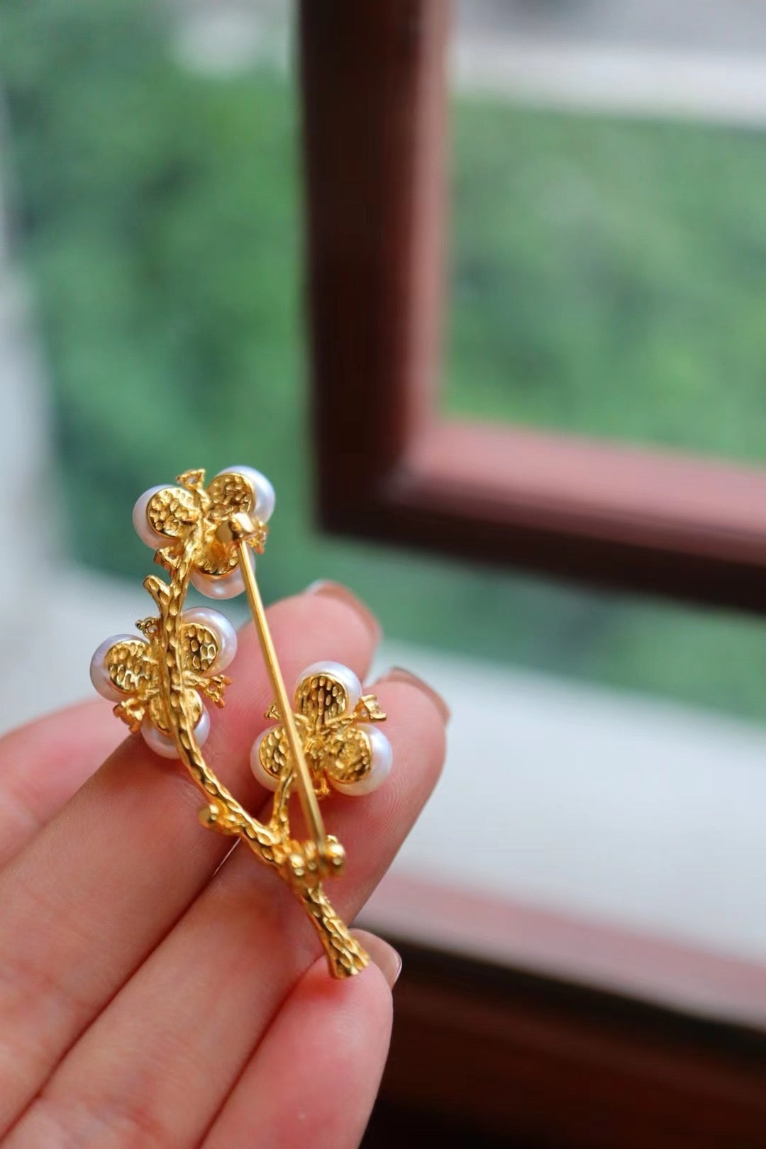 Oriental Plum Blossom Brooch