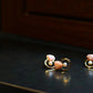 Sleek Queen Conch Pearl Stud Earrings