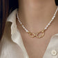 Vintage Style Baroque Pearl Choker Necklace