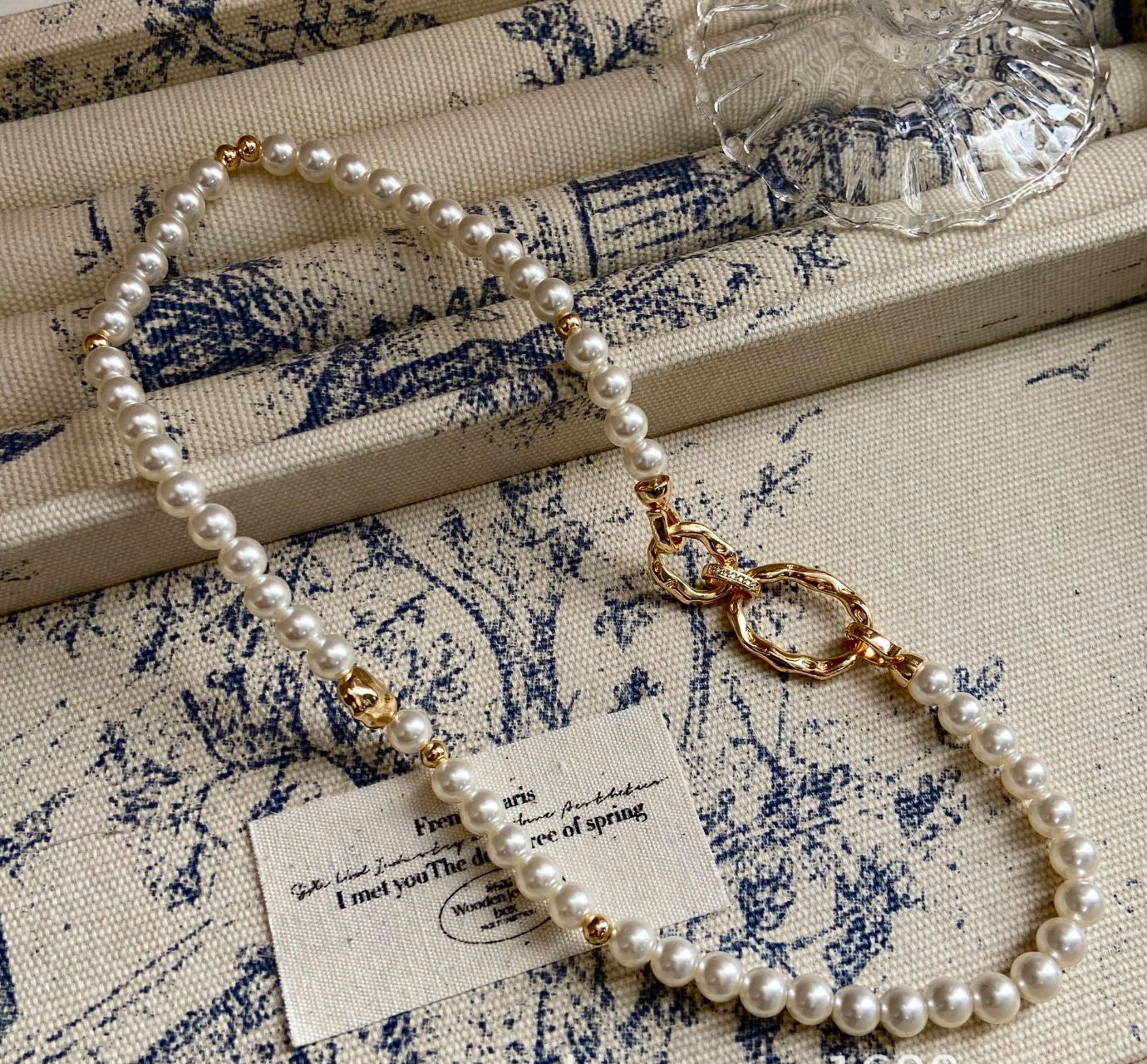 Vintage Style Baroque Pearl Choker Necklace