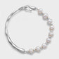 Silver Bough & Pearl Bracelet