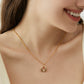 Water Drop Necklace with Zircon