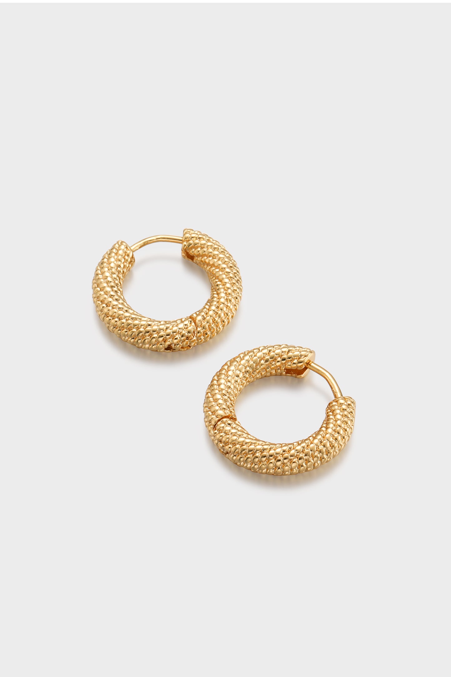 Golden Effortless Hoop